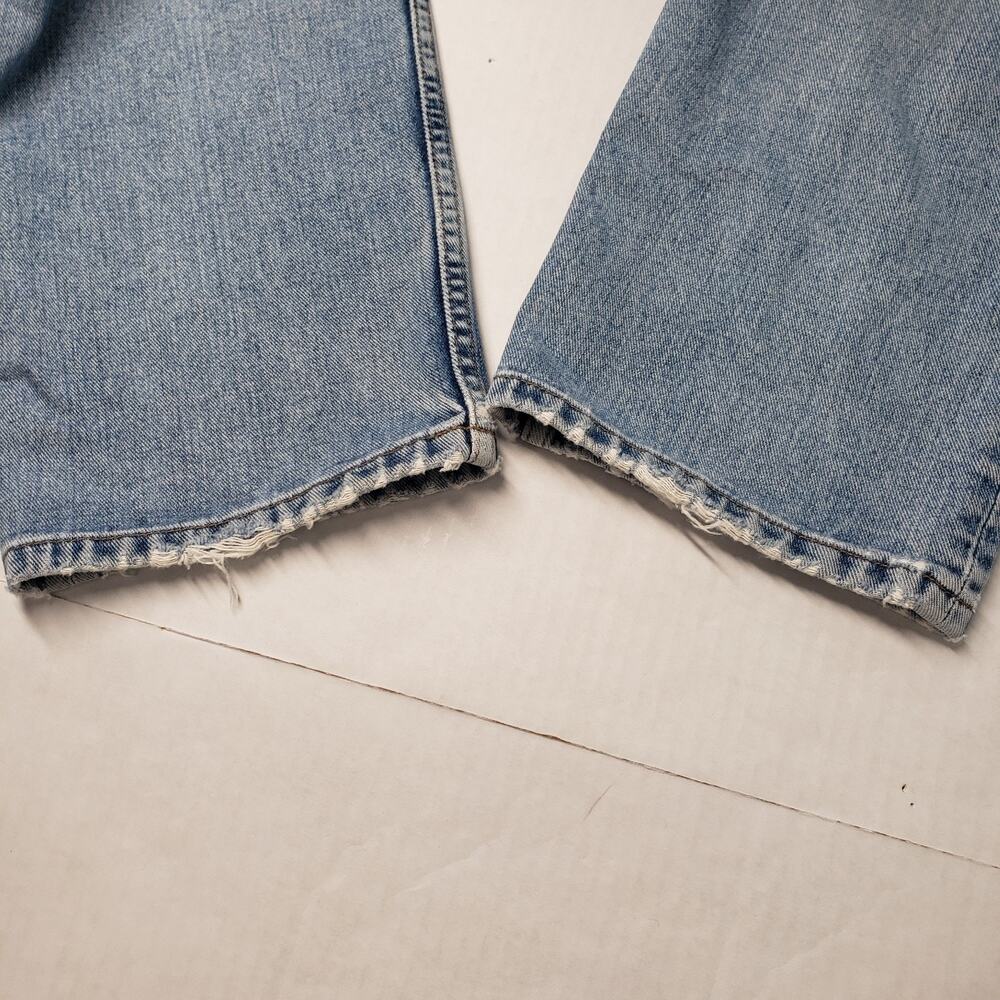 Vintage Tommy Hilfiger Jeans Mens 34x30 Blue Relaxed Fit Light Wash Faded Y2K - Picture 11 of 16